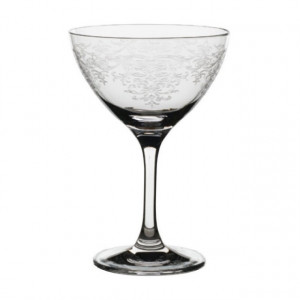 Set 6x Pahar din cristal pentru vin 250 ml decorat model Lace