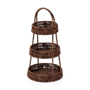 Etajera Creek 3 Niveluri – Inaltime 45 cm – Aspect Impletit