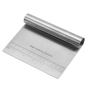 Racleta Inox Aluat Gradata 15x11 cm – Profesionala – Patiserie