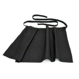 Sort Bistro Bumbac Negru 95x50 cm (Spalare 60°C) – Ospatar
