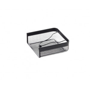 Suport Servetele Metalic Negru, 19x19x6.5 cm, Design Modern