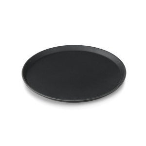 Tava servire antialunecare neagra 40 cm