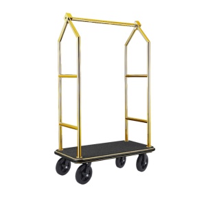 Carucior Bagaje Voyager Gold – 112x65xH190 cm – Titanium Gold & Mocheta Neagra
