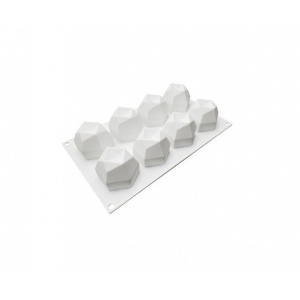 Forma Silicon 8 Diamond – Matrita Prajituri, Mousse, Jeleu