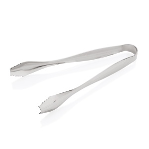 Stainless steel tongs for ice or lemons, 18 cm