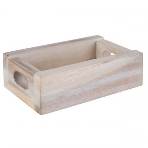Suport Lemn Vintage Pliculete Ceai/Zahar – 15x9.5x5 cm