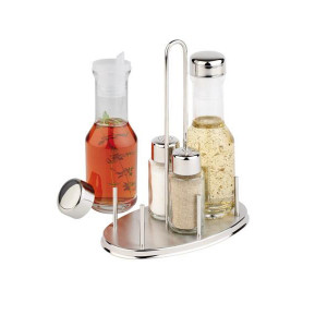 Oliviera 4 Piese Classic by APS – Suport Inox – Sare, Piper, Ulei, Otet