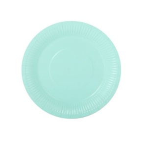 Set 240 Farfurii Carton Aqua Marine 20 cm – Biodegradabile – Eco (24x10)