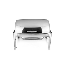 Chafing dish inox cu 1 tava GN 1/1, 13 litri, capac rolltop