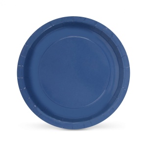 Set 240 farfurii din carton natural, 20 cm, albastre (24X10)