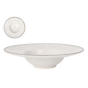 Set 6x Farfurie paste model Inel Bari 28x6.8 cm