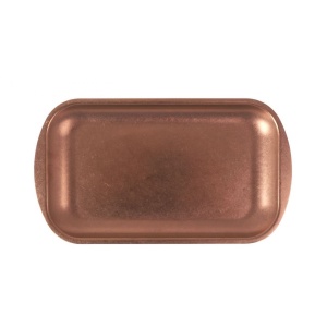 Tava Servire Inox Cupru Vintage - 27.5x15.5 cm