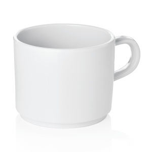 Cana melamina alba cu toarta 200 ml