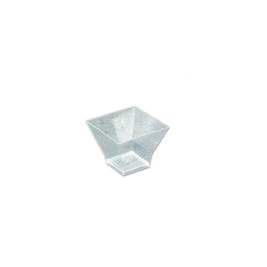 Set 25 buc boluri transparente Pagoda, finger food, 60 cc