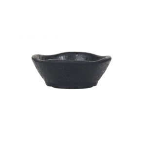 Set 6 Boluri Melamina Neagra, 60 ml, 8x3 cm – Design Modern