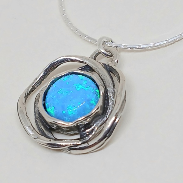 Colier argint opal -N11034