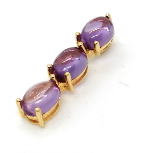 Pandantiv argint placat cu aur RGP15972 alexandrit