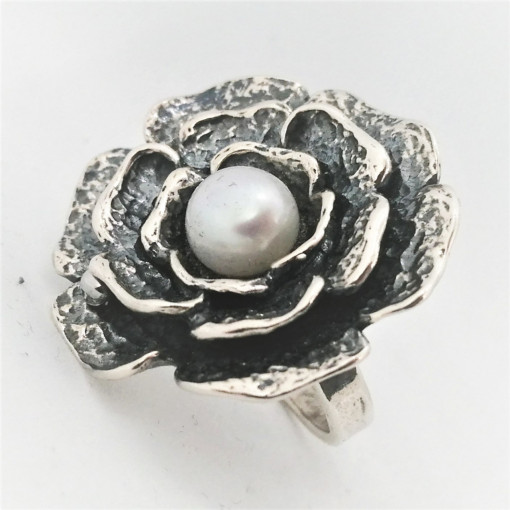 Inel argint R824 - perla