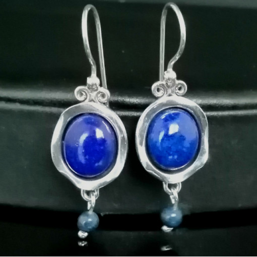 Cercei argint lapis E3900