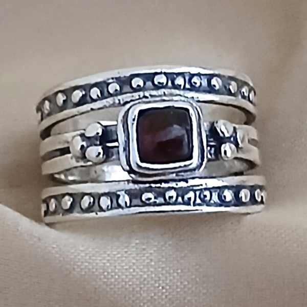 Inel argint - R661 granat
