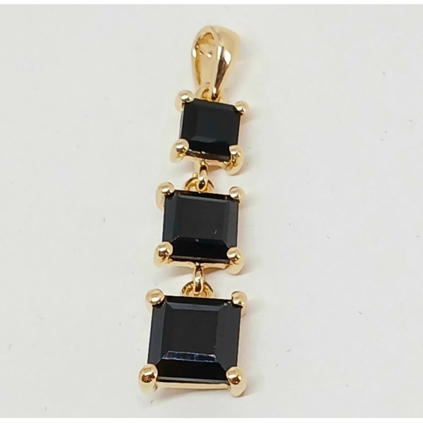 Pandantiv MARA-argint placat cu aur -RGP06902 onix