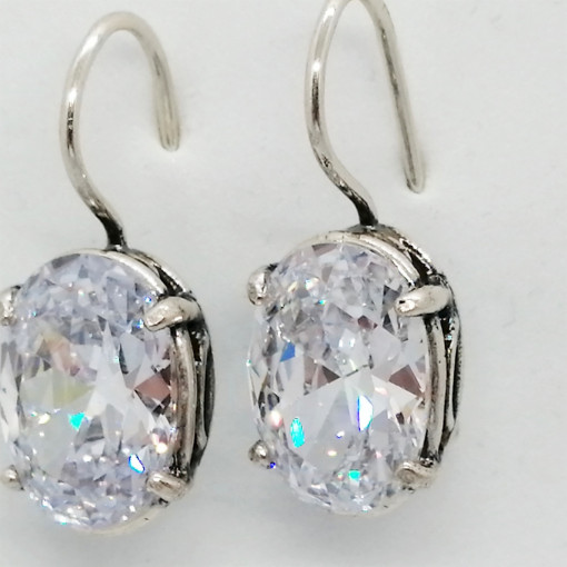 Cercei din argint zircon E875