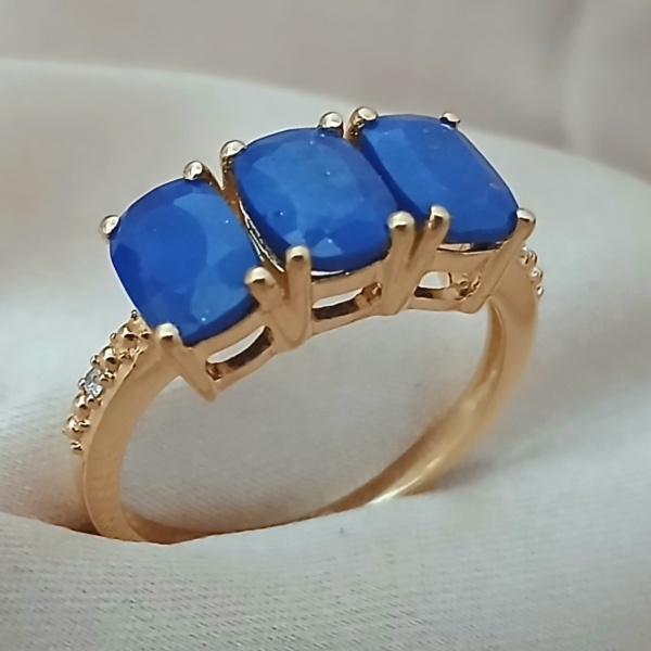 Inel Miss -argint placat cu aur lapis RGR032067