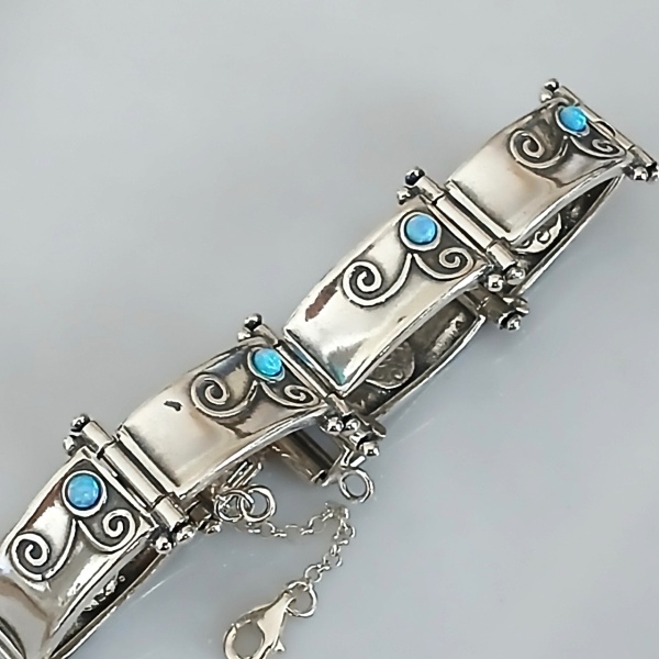 Bratara argint opal B1497