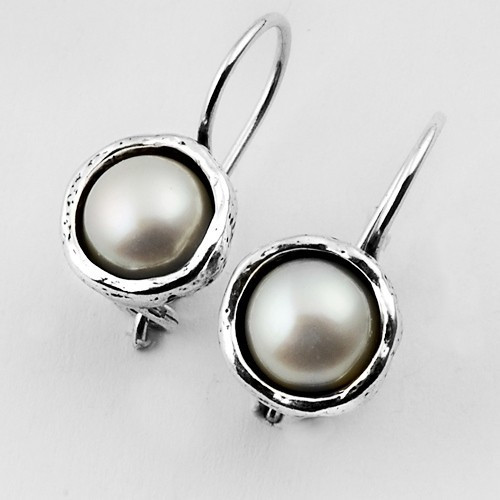 Cercei argint cu perla E703