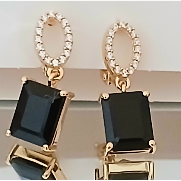 Cercei Celine -argint placat cu aur RGE010481 ONIX