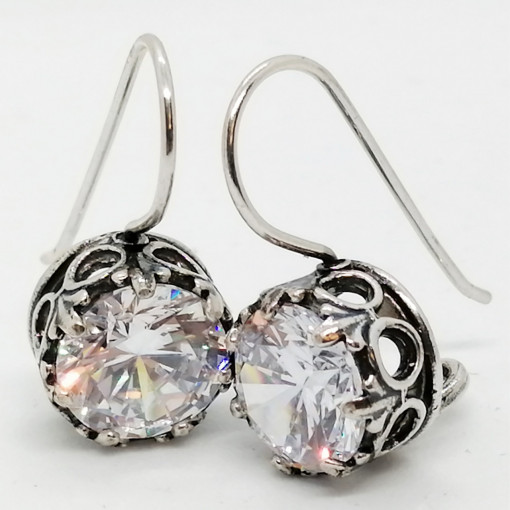 Cercei din argint- zircon E867
