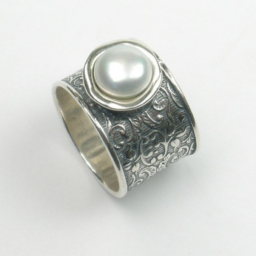 Inel argint - decorat cu perla cultura R4264