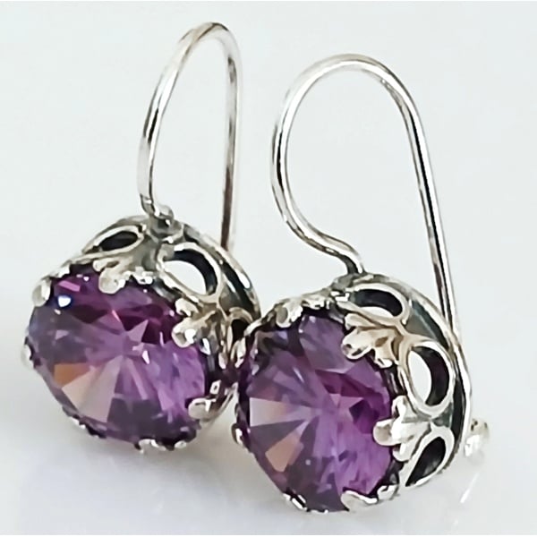 Cercei “Amethyst Royale” – argint 925 & ametist E867