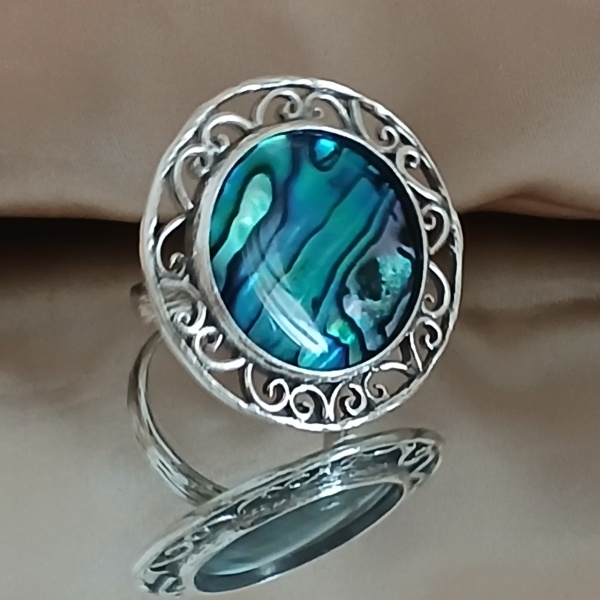 Inel argint R6728 abalone