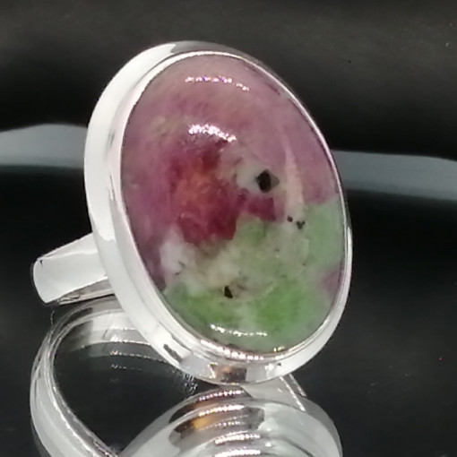 Inel argint ruby zoisit - R36-RZ-B