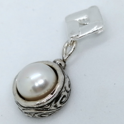 Pandantiv argint perla E674