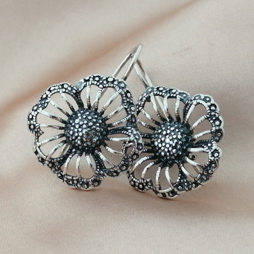 Cercei „Floare de Argint” E1488