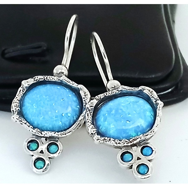 Cercei argint opal E3671