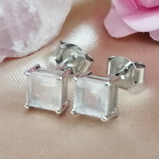 Cercei argint VE015331- cuart roz