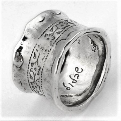 Inel argint gravat - R447