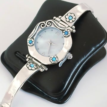 Ceas argint opal-W1536 - Img 1