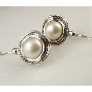 Cercei argint cu perla E2909A