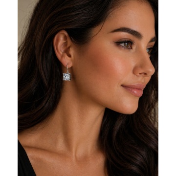 Cercei argint zircon E4304 - Img 5
