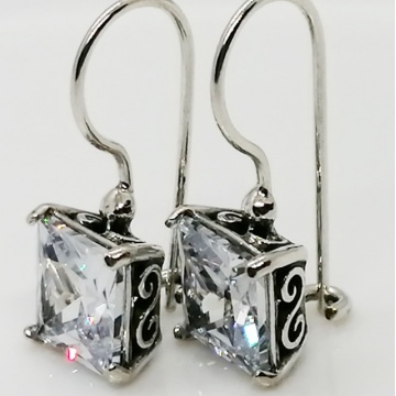 Cercei argint zircon E4304 - Img 3