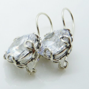 Cercei din argint cu zircon -E10979 - Img 5
