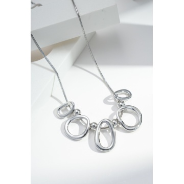 Colier „Silver Pebbles” – Chic Organic Statement RGAB22017-690 S - Img 2