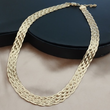 Colier Celeste, argint placat cu aur impletit in 8 lanturi -CTBTBP6LI8F35
