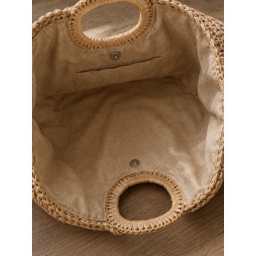 Geantă natur Raffia Tote RGPL644 - Img 4