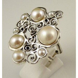 Inel argint perla R4170-1