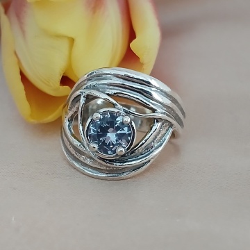 Inel argint topaz- R1324 - Img 2